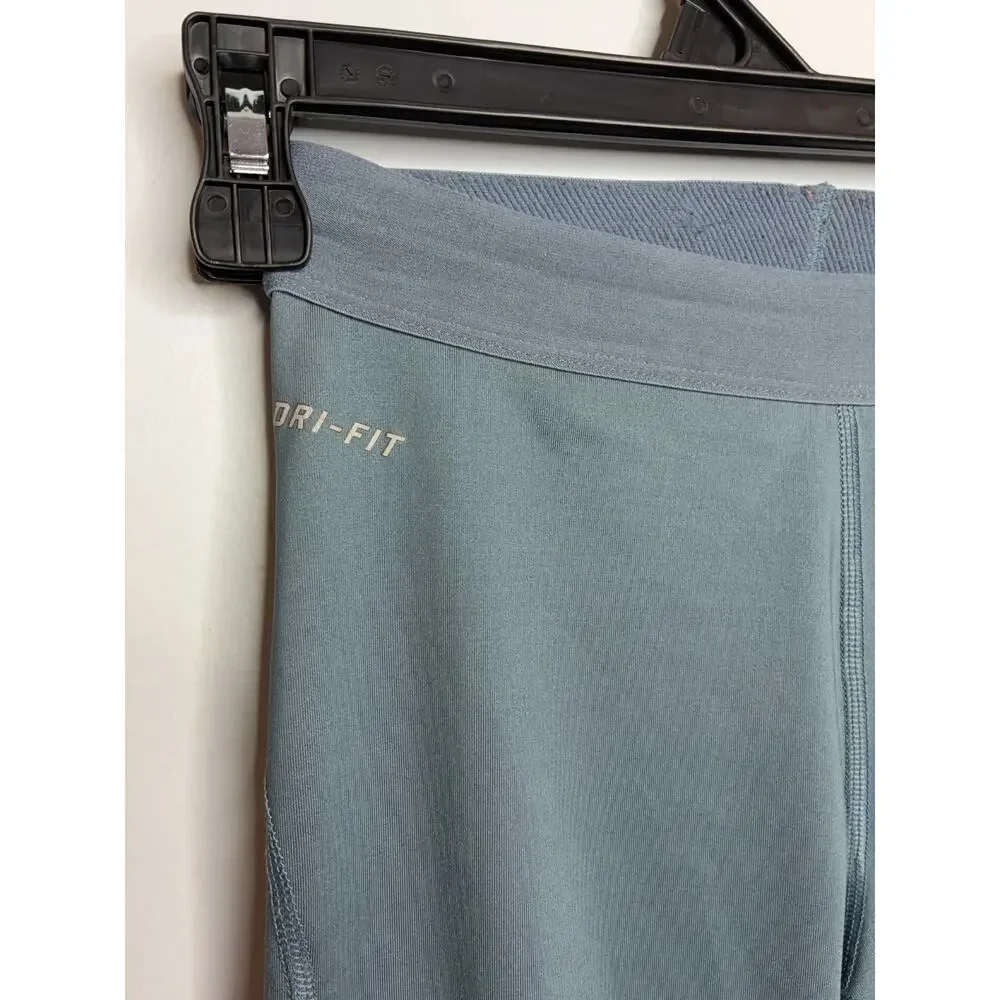 Nike Pro Women's Small Dry Fit Gray, Orange Cropped Leggings